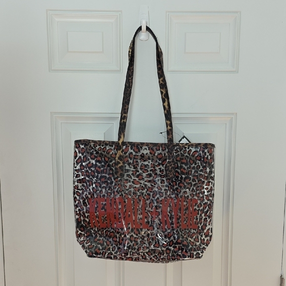 Kendall & Kylie Handbags - Kendall & Kylie Leopard Print Tote. Brand Name In Red Letters. NWT